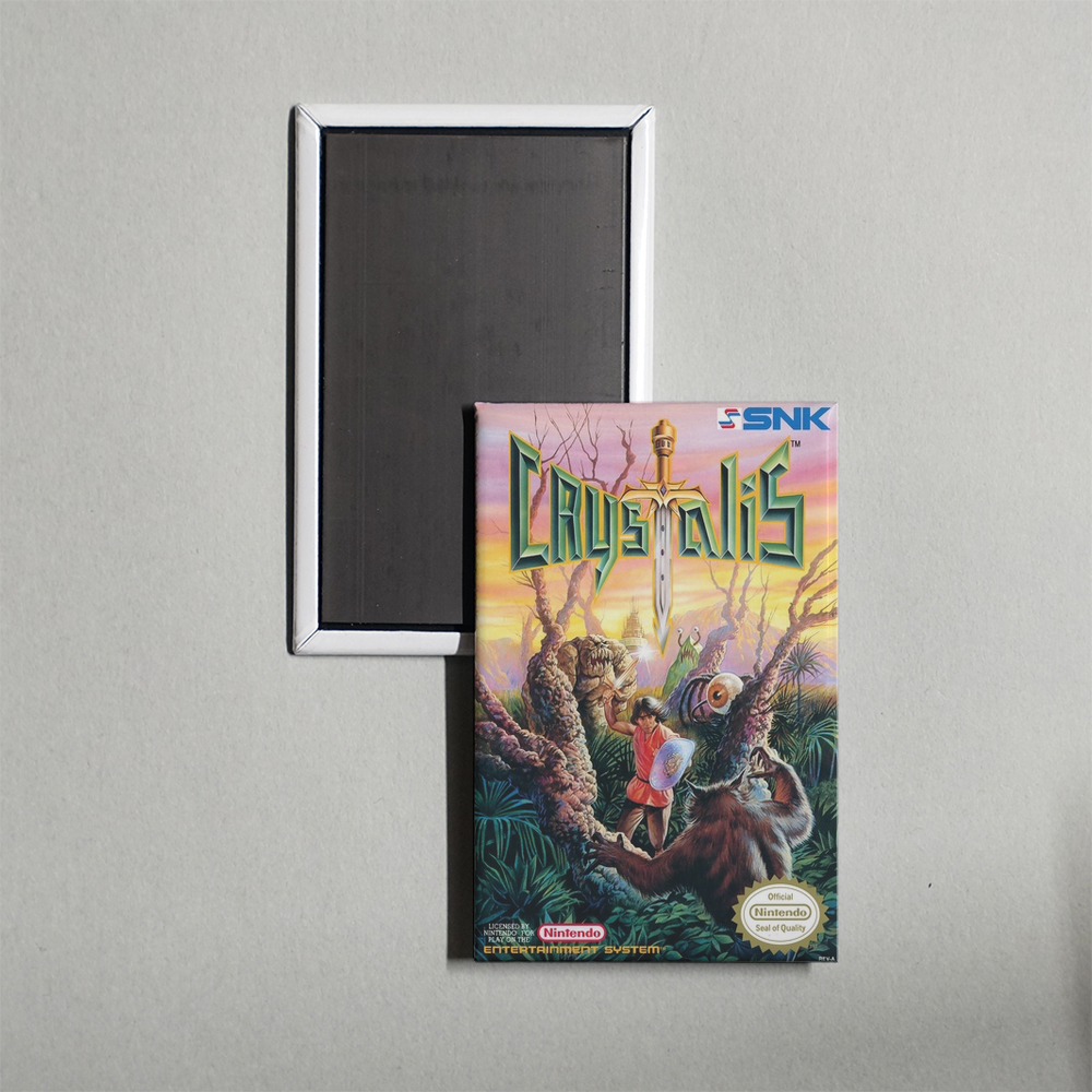 Nintendo NES Crystalis Mini Video Game Fridge Magnet
