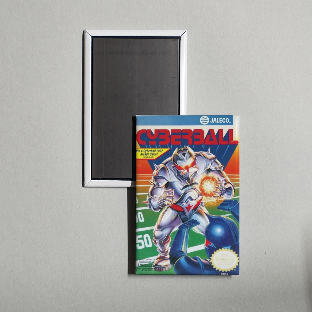 Nintendo NES Cyberball Mini Video Game Fridge Magnet