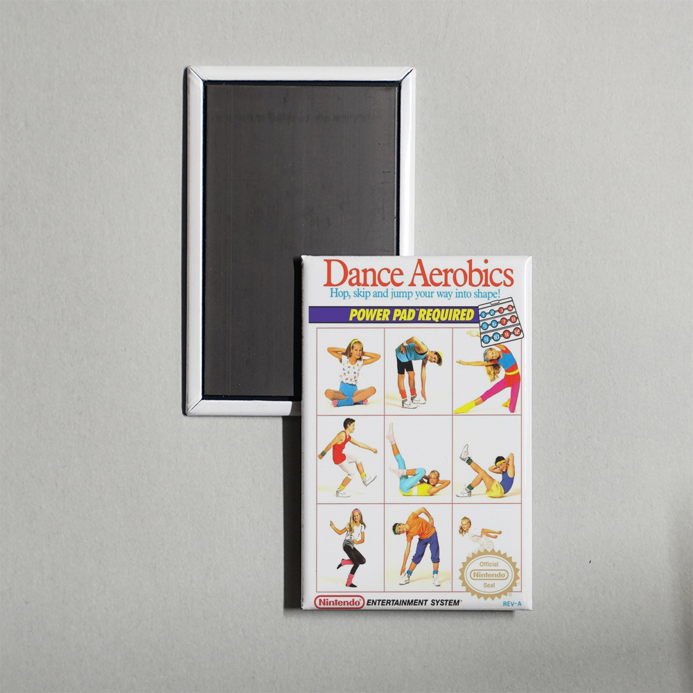 Nintendo NES Dance Aerobics Mini Video Game Fridge Magnet