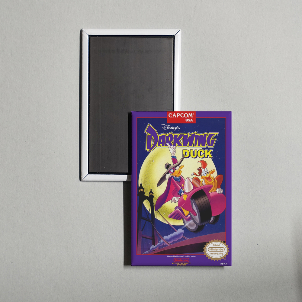 Nintendo NES Darkwing Duck Mini Video Game Fridge Magnet