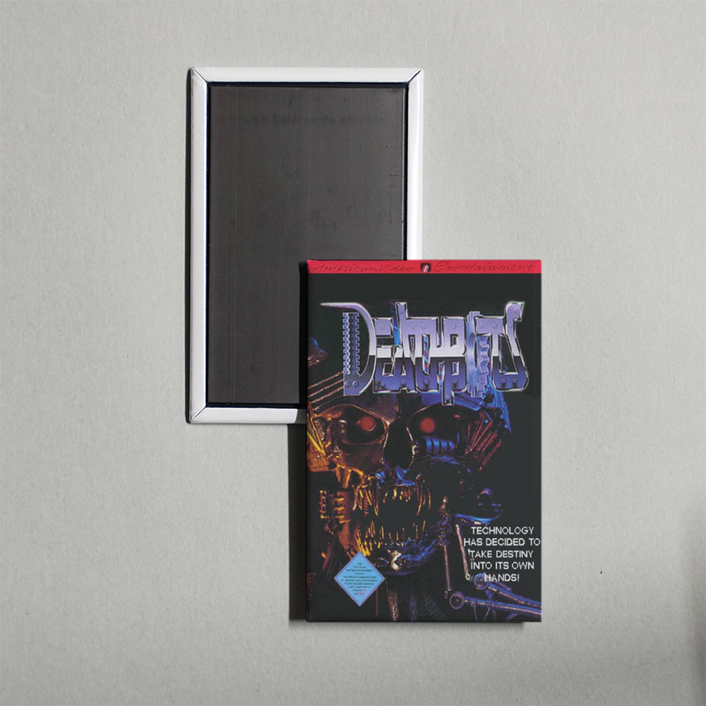 Nintendo NES Deathbots Mini Video Game Fridge Magnet