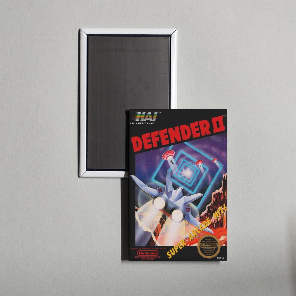 Nintendo NES Defender II Mini Video Game Fridge Magnet