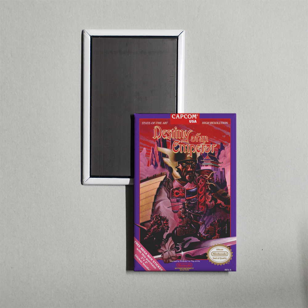 Nintendo NES Destiny of an Emperor Mini Video Game Fridge Magnet