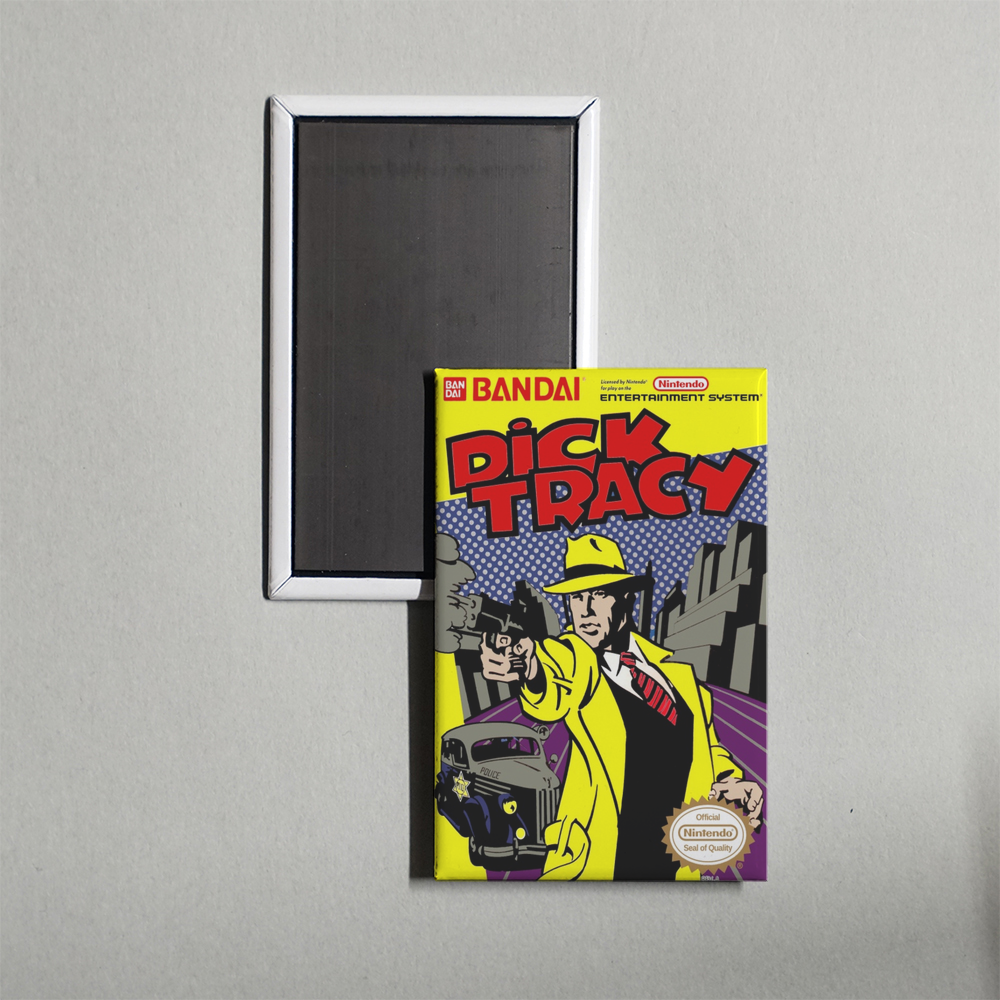 Nintendo NES Dick Tracy Mini Video Game Fridge Magnet