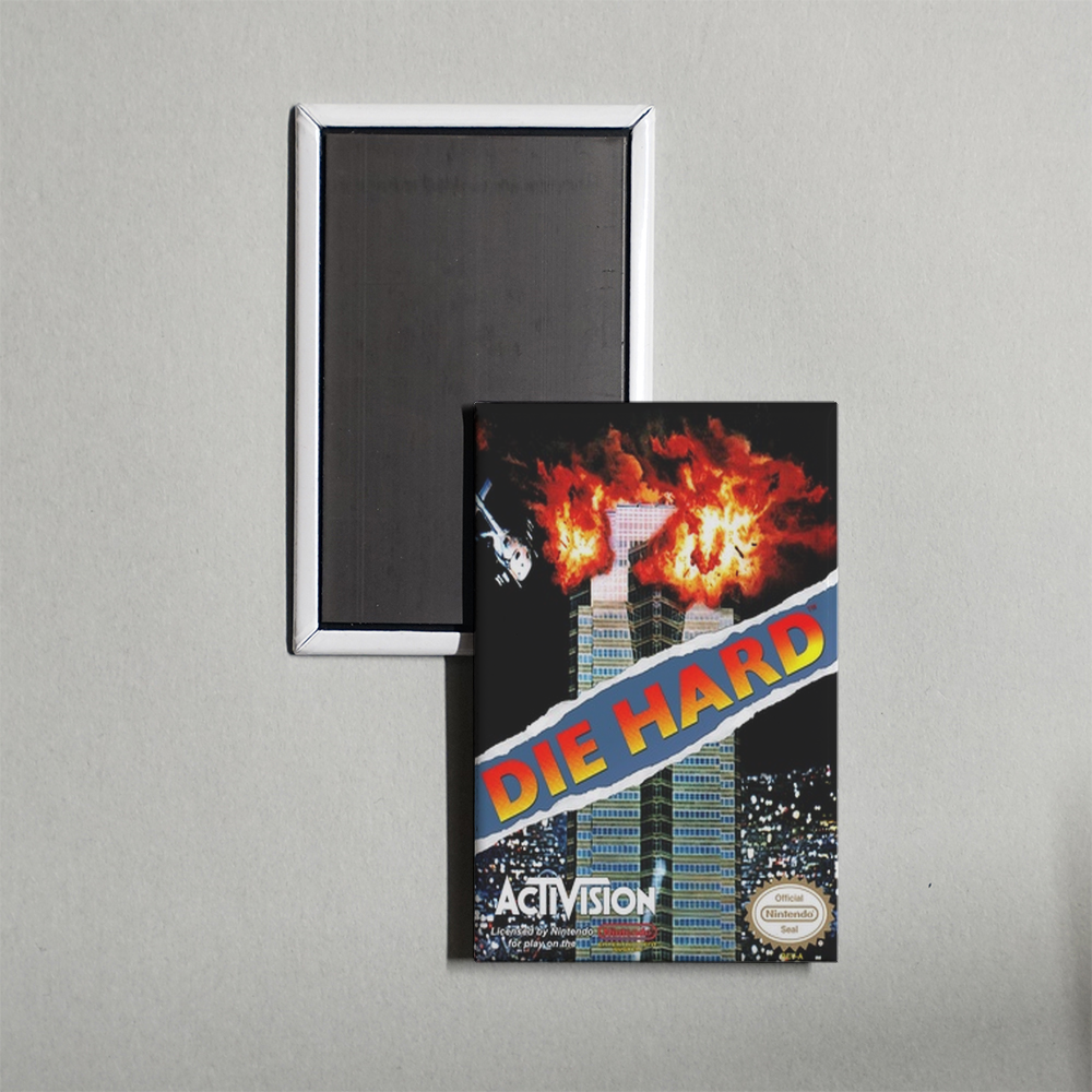 Nintendo NES Die Hard Mini Video Game Fridge Magnet