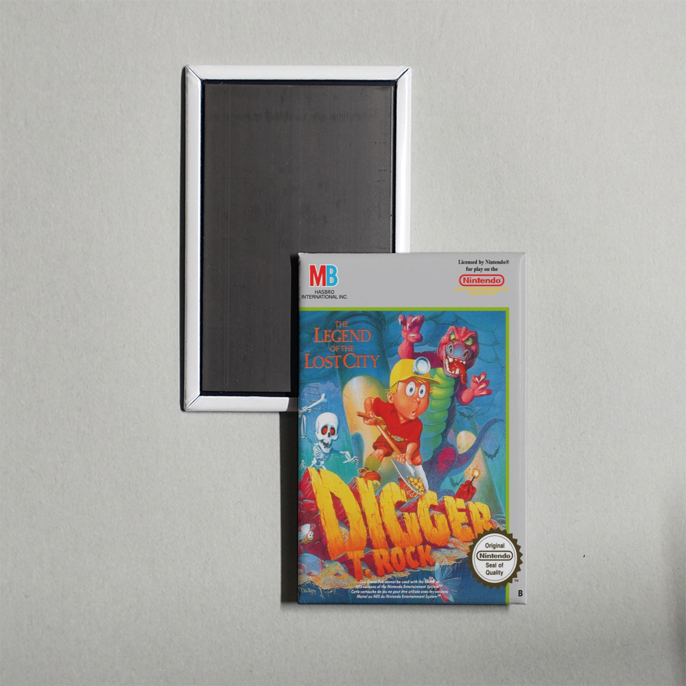 Nintendo NES Digger T. Rock - The Legend of the Lost City Mini Video Game Fridge Magnet
