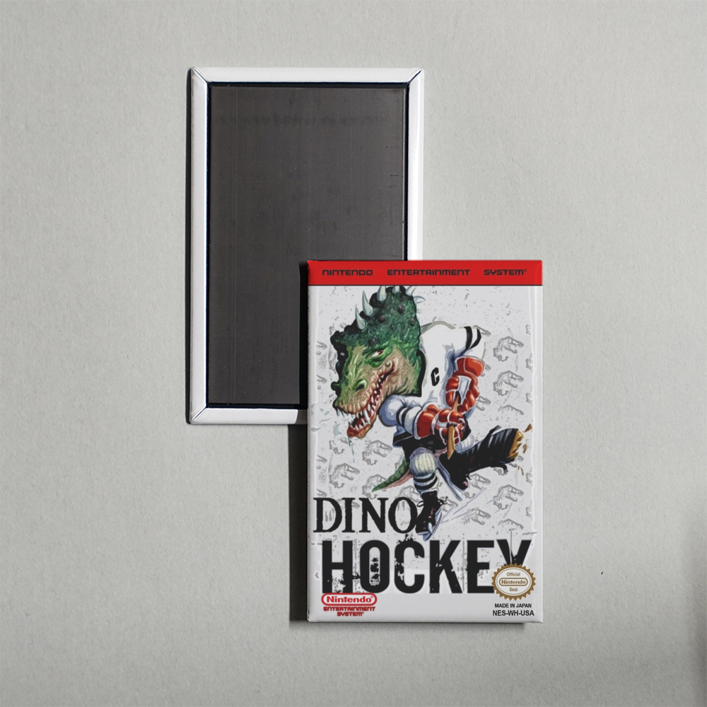 Nintendo NES Dino Hockey Mini Video Game Fridge Magnet