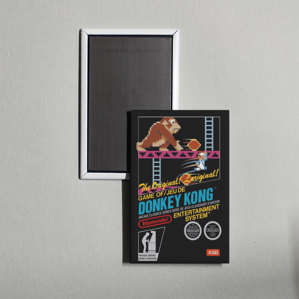 Nintendo NES Donkey Kong Mini Video Game Fridge Magnet