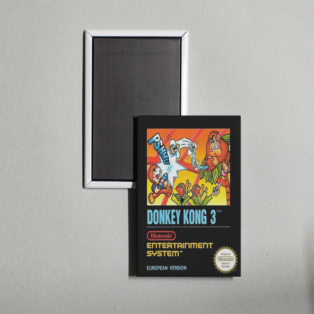 Nintendo NES Donkey Kong 3 Mini Video Game Fridge Magnet