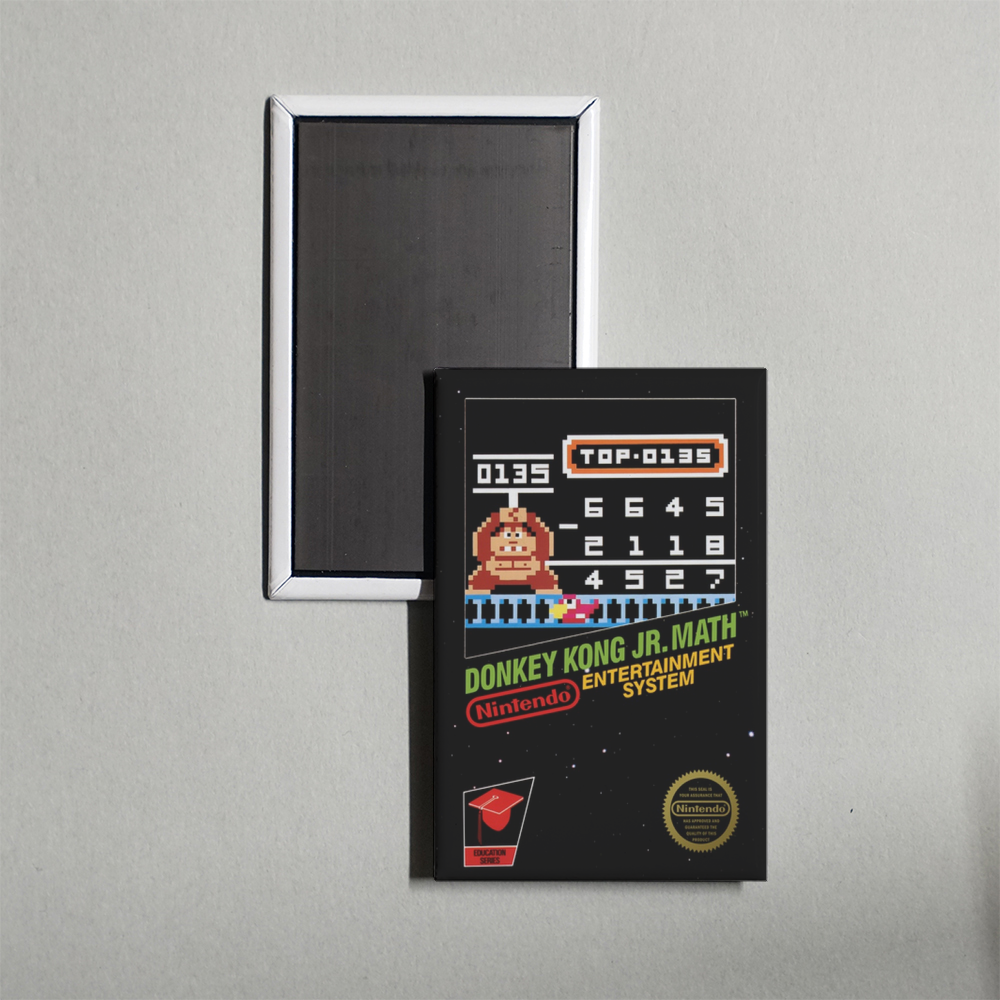 Nintendo NES Donkey Kong Jr. Math Mini Video Game Fridge Magnet
