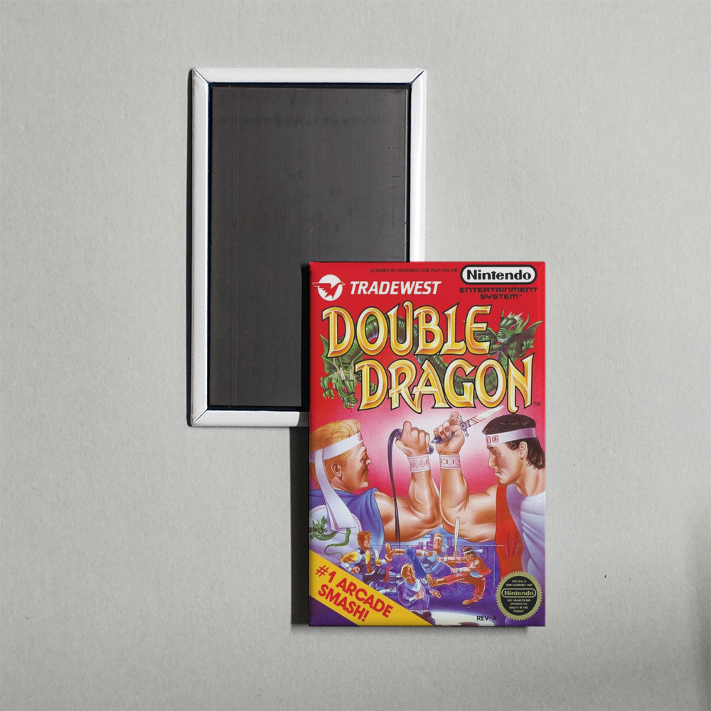 Nintendo NES Double Dragon Mini Video Game Fridge Magnet