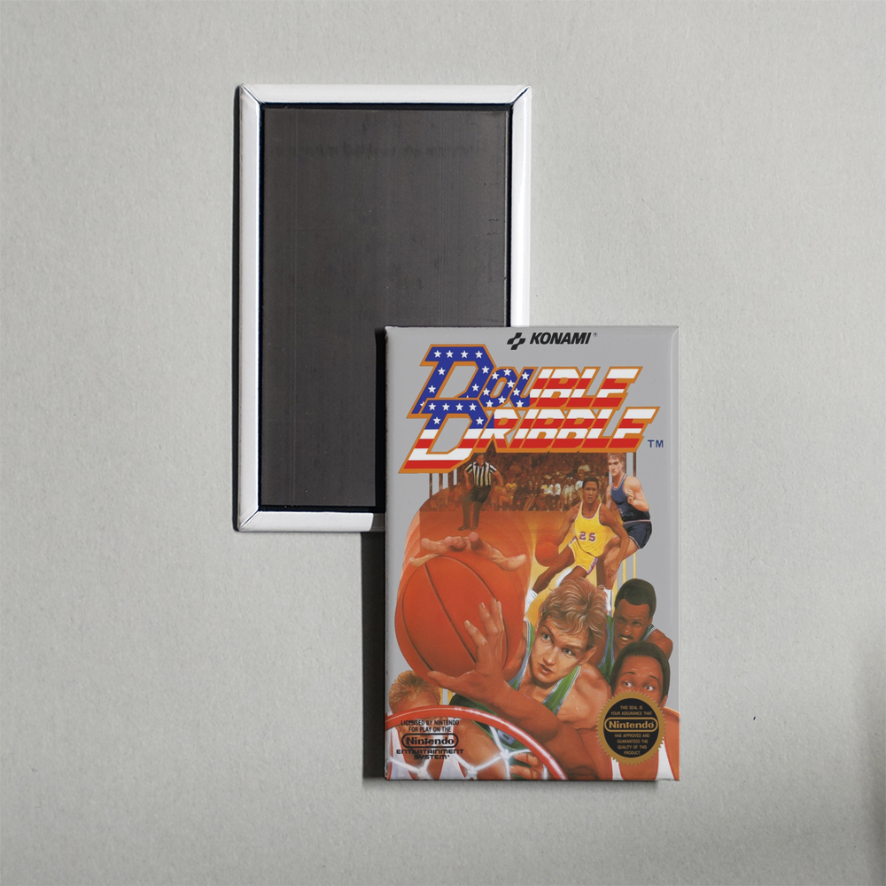 Nintendo NES Double Dribble Mini Video Game Fridge Magnet