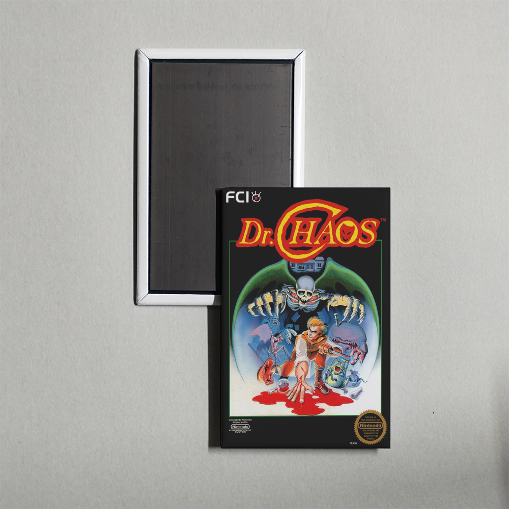 Nintendo NES Dr. Chaos Mini Video Game Fridge Magnet
