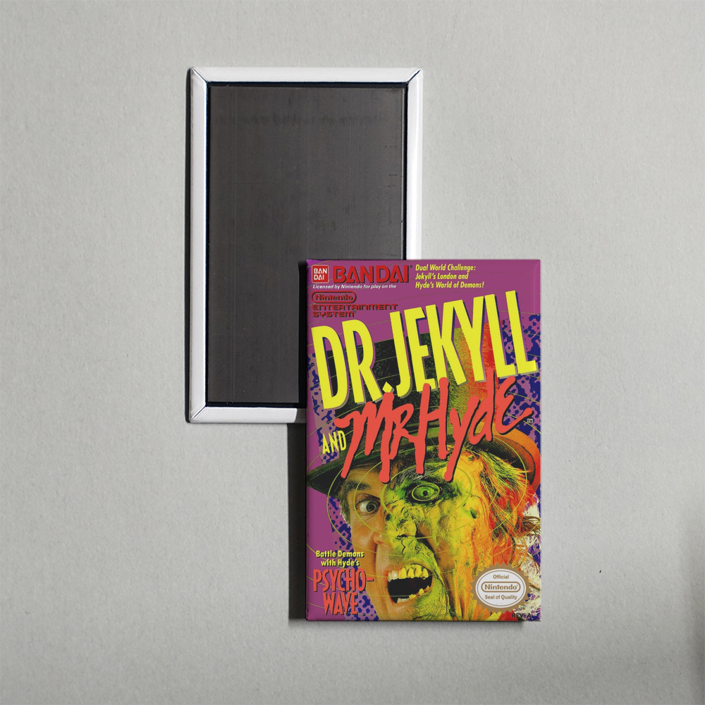 Nintendo NES Dr. Jekyll and Mr. Hyde Mini Video Game Fridge Magnet