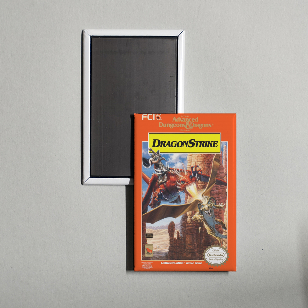 Nintendo NES DragonStrike Mini Video Game Fridge Magnet