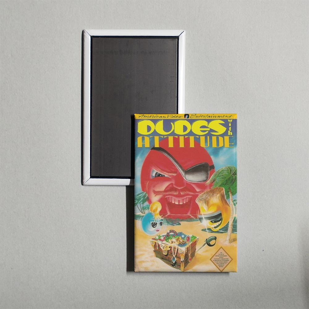 Nintendo NES Dudes with Attitude Mini Video Game Fridge Magnet