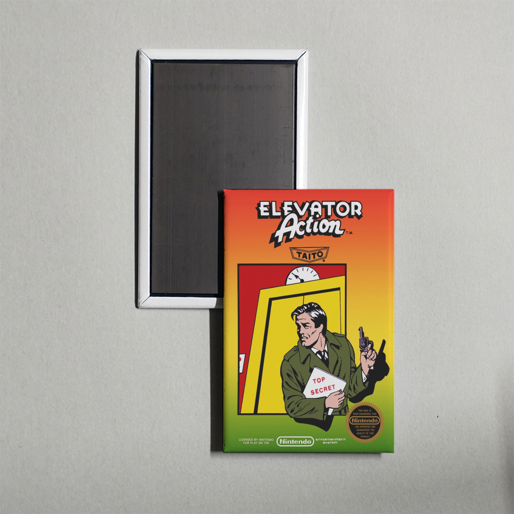 Nintendo NES Elevator Action Mini Video Game Fridge Magnet
