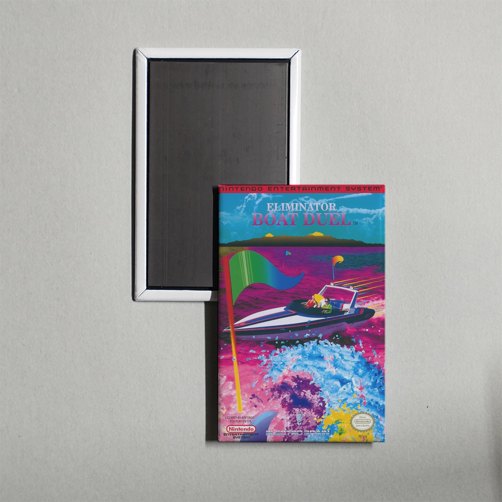 Nintendo NES Eliminator Boat Duel Mini Video Game Fridge Magnet