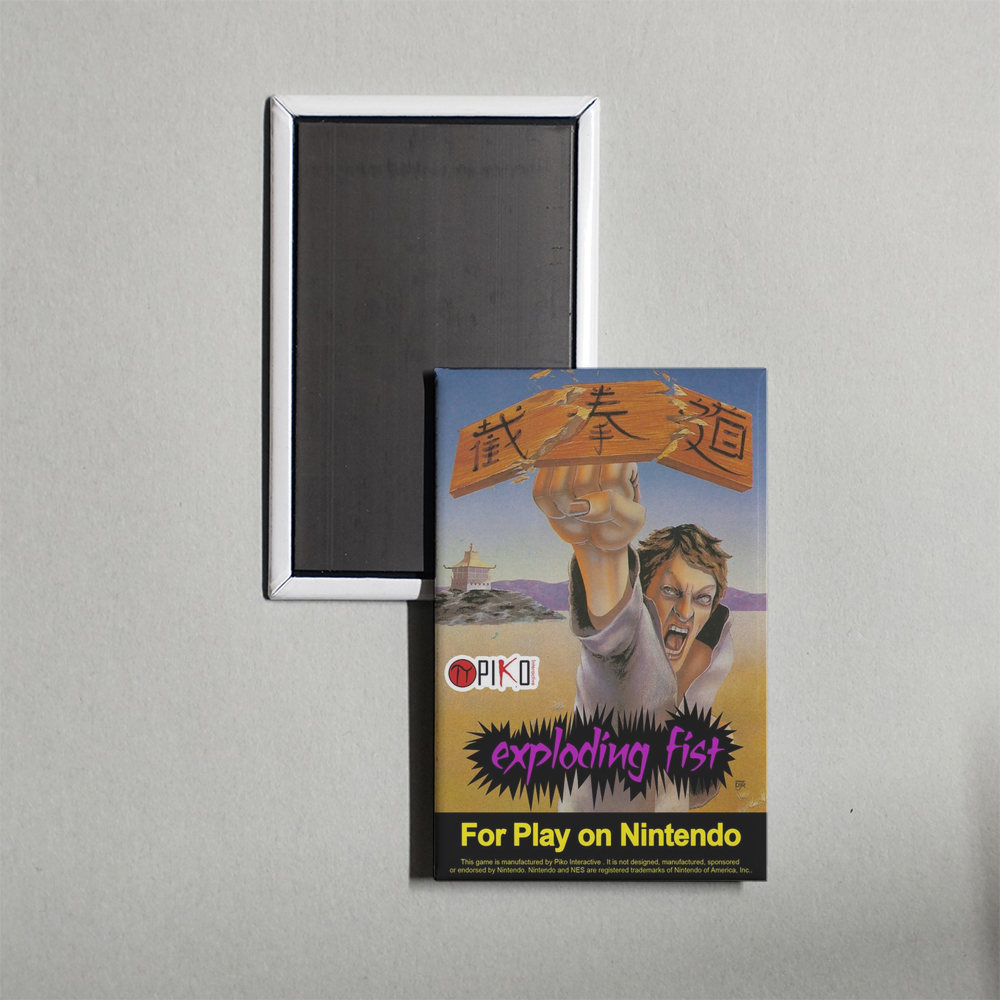Nintendo NES Exploding Fist Mini Video Game Fridge Magnet