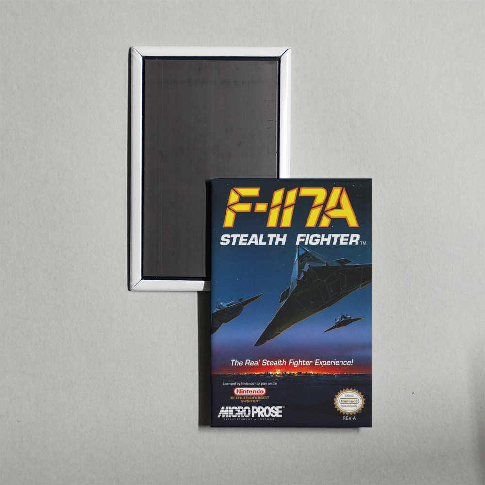 Nintendo NES F-117A Stealth Fighter Mini Video Game Fridge Magnet