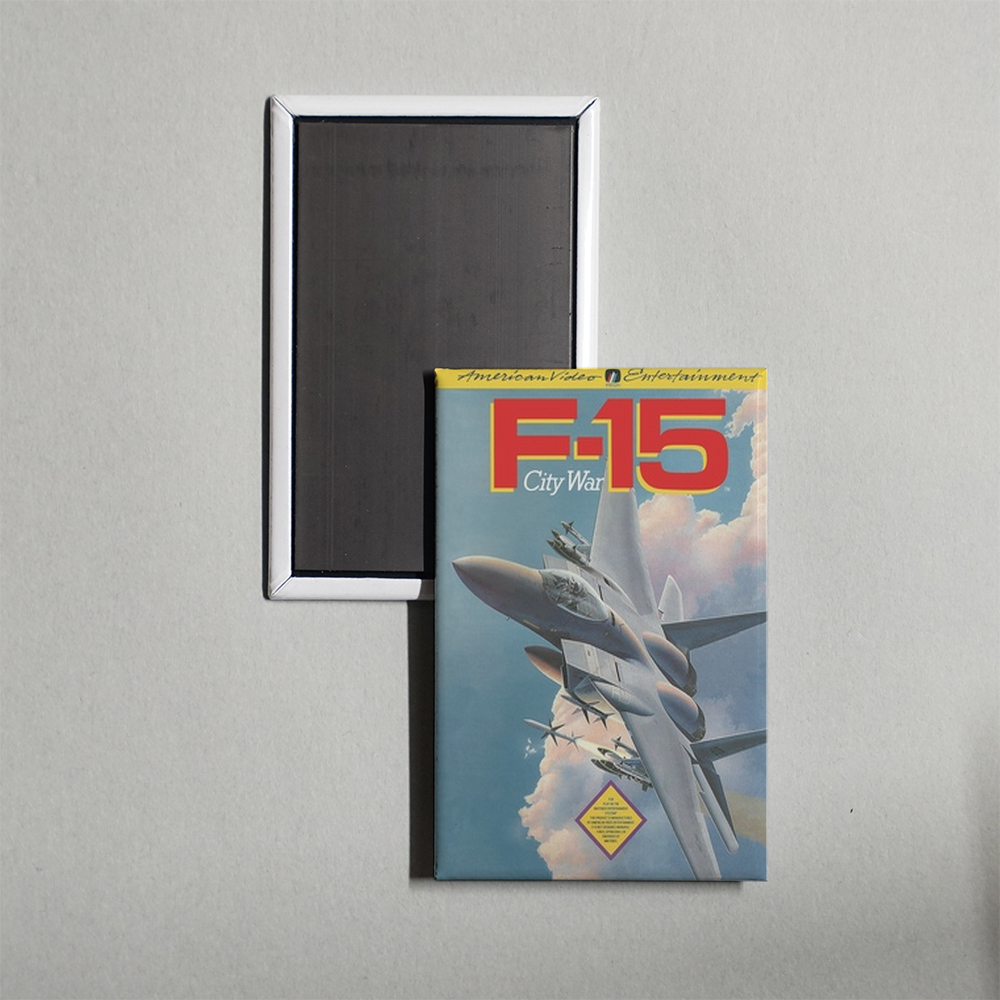 Nintendo NES F-15 City War Mini Video Game Fridge Magnet