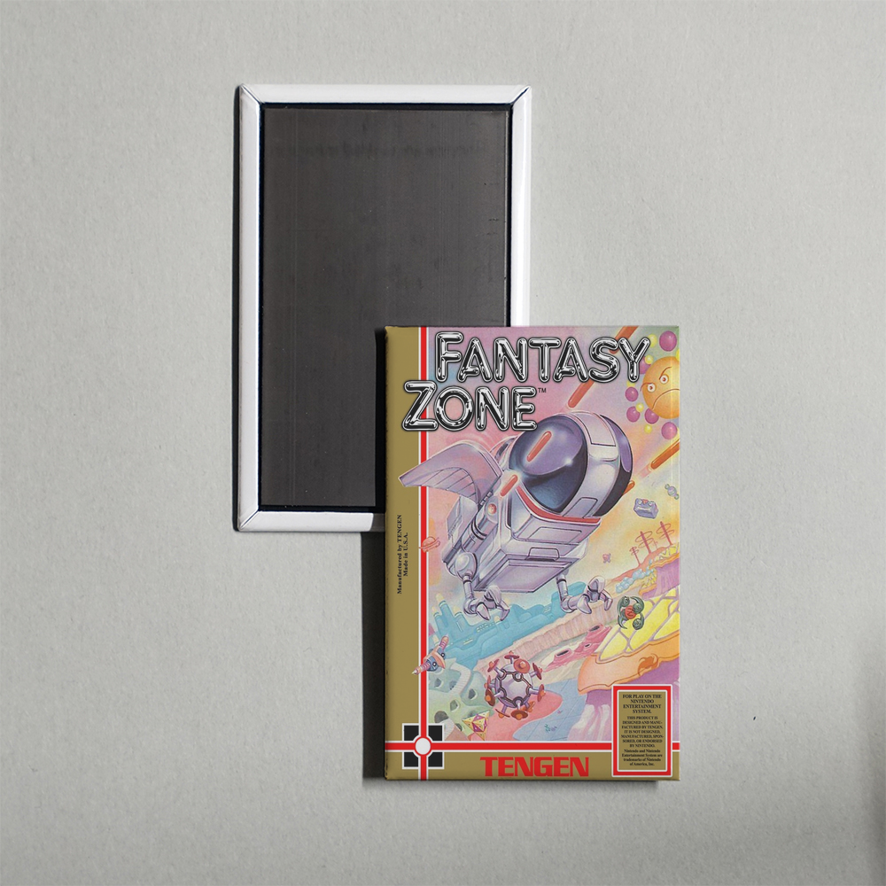 Nintendo NES Fantasy Zone Mini Video Game Fridge Magnet