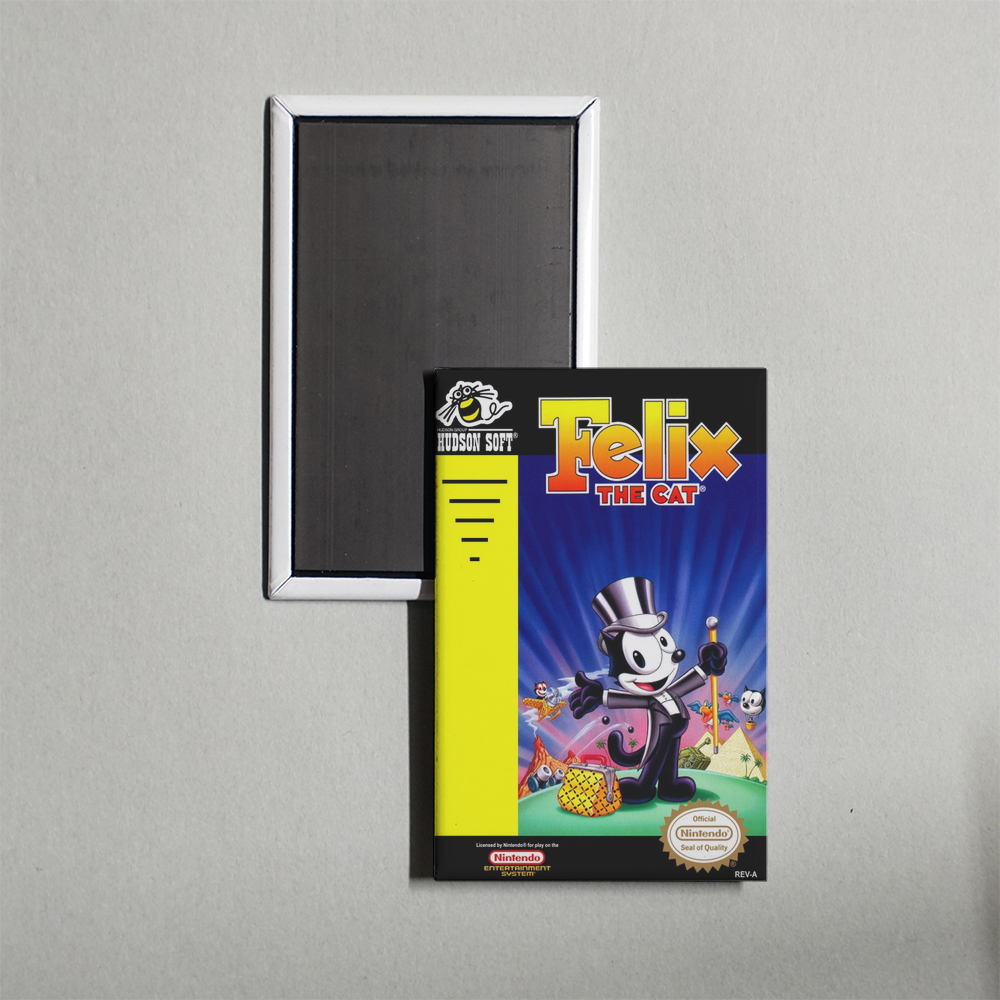 Nintendo NES Felix the Cat Mini Video Game Fridge Magnet