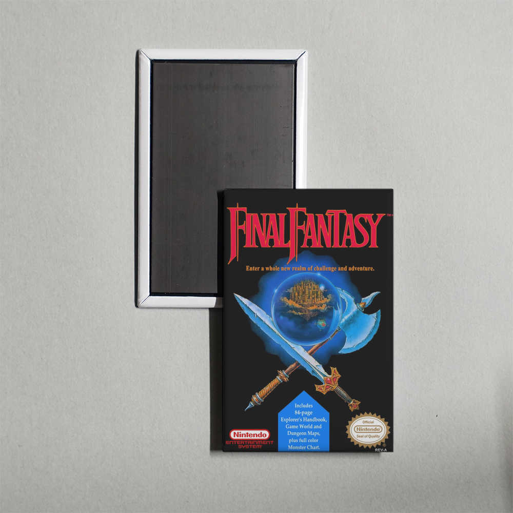 Nintendo NES Final Fantasy Mini Video Game Fridge Magnet