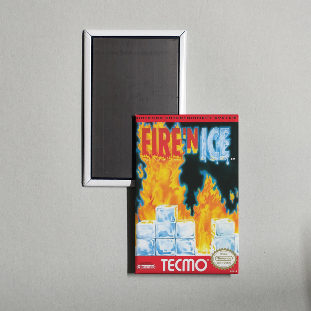 Nintendo NES Fire 'n Ice Mini Video Game Fridge Magnet