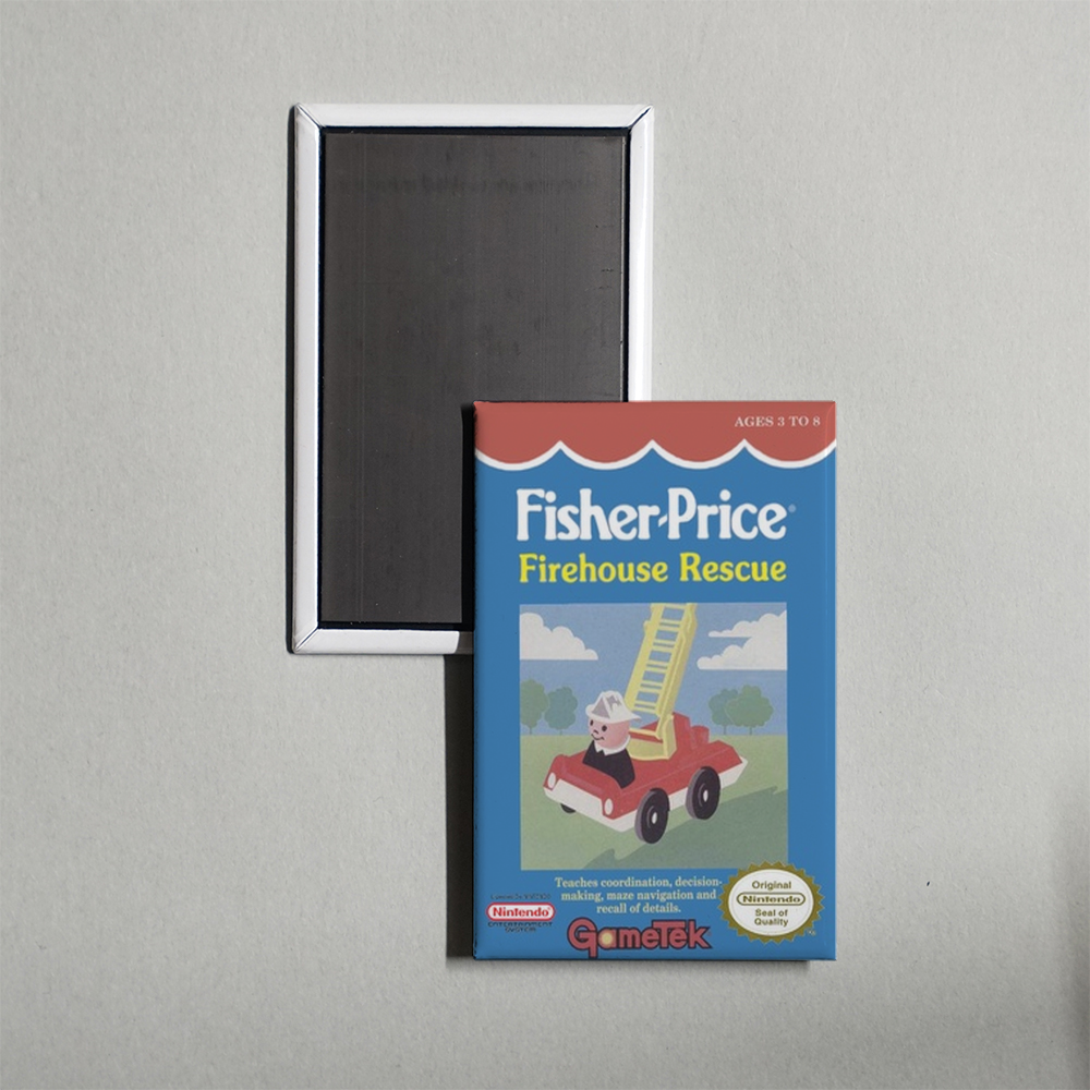 Nintendo NES Fisher-Price - Firehouse Rescue Mini Video Game Fridge Magnet