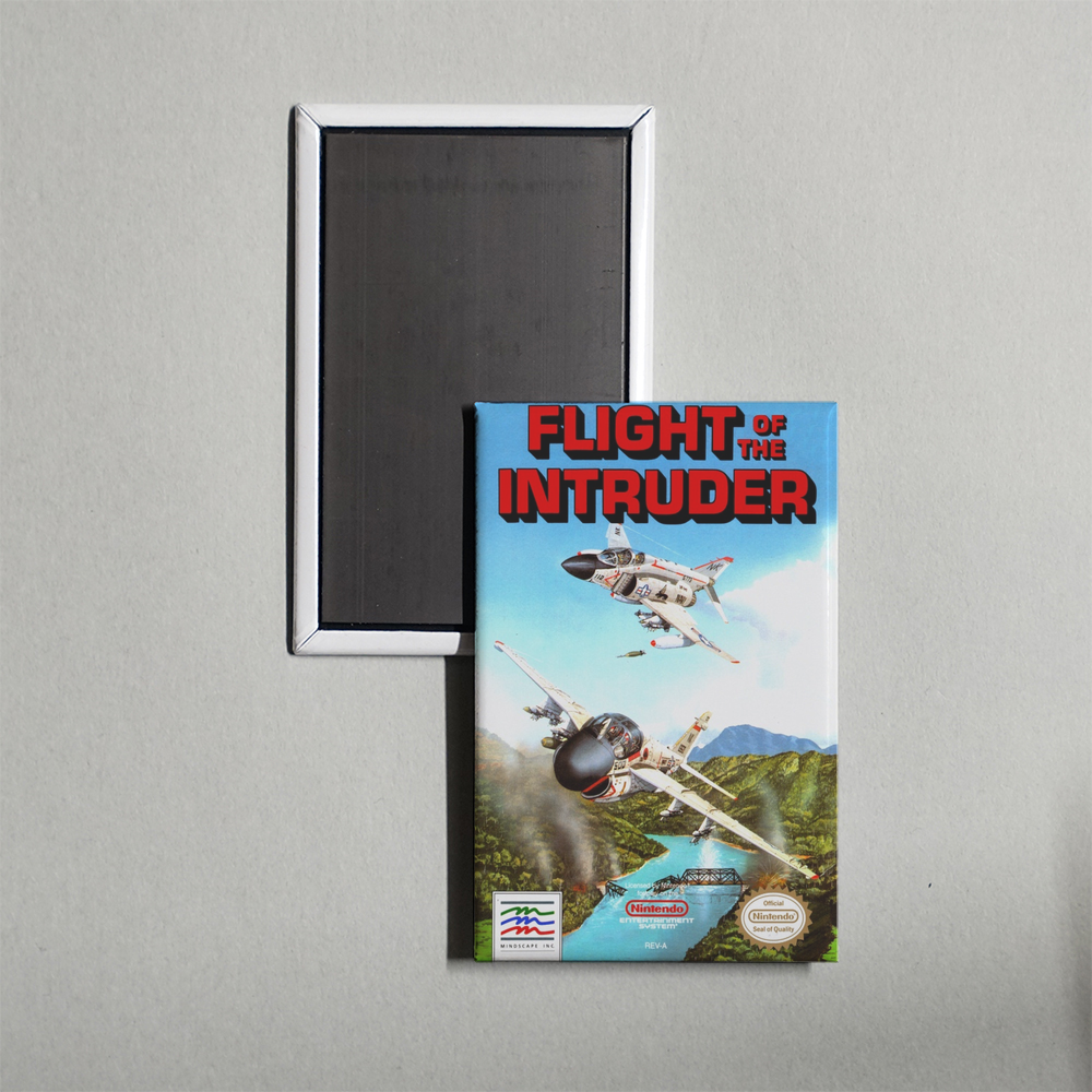 Nintendo NES Flight of the Intruder Mini Video Game Fridge Magnet