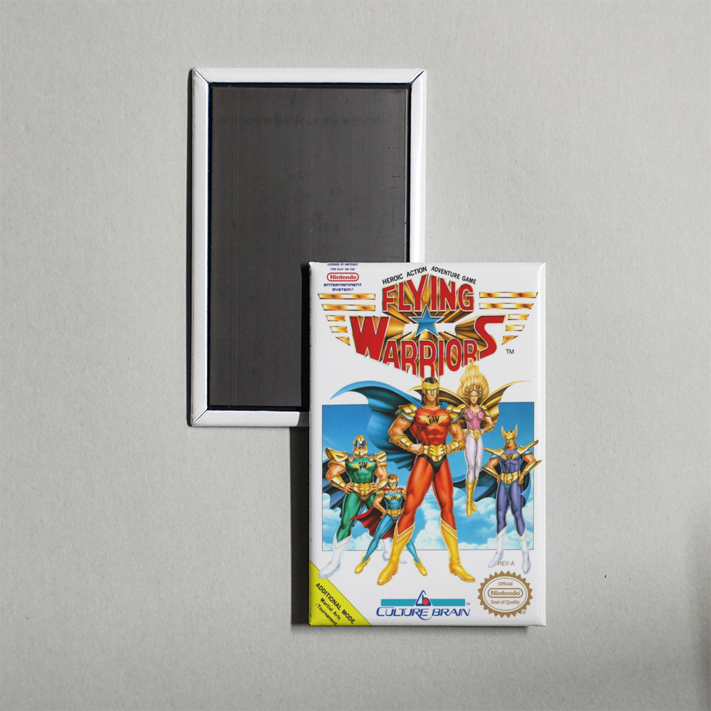 Nintendo NES Flying Warriors Mini Video Game Fridge Magnet