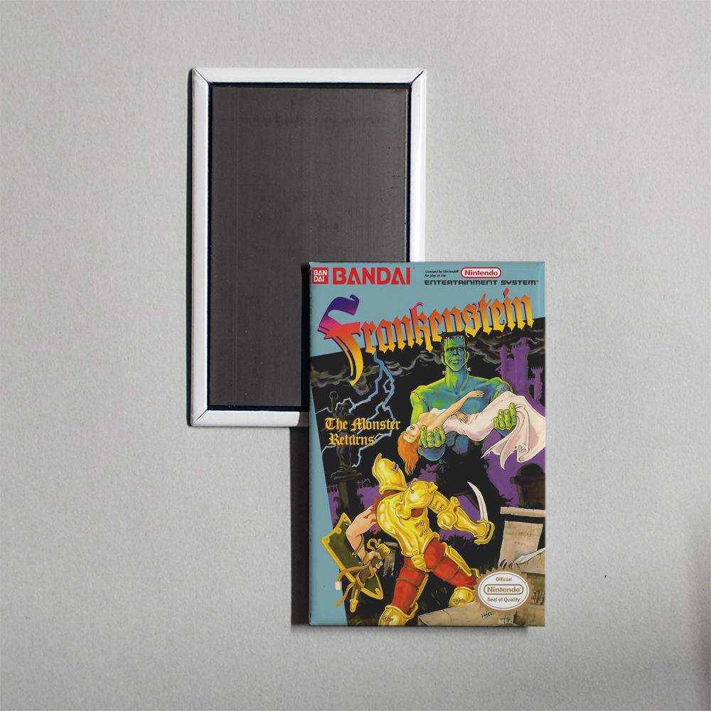 Nintendo NES Frankenstein - The Monster Returns Mini Video Game Fridge Magnet