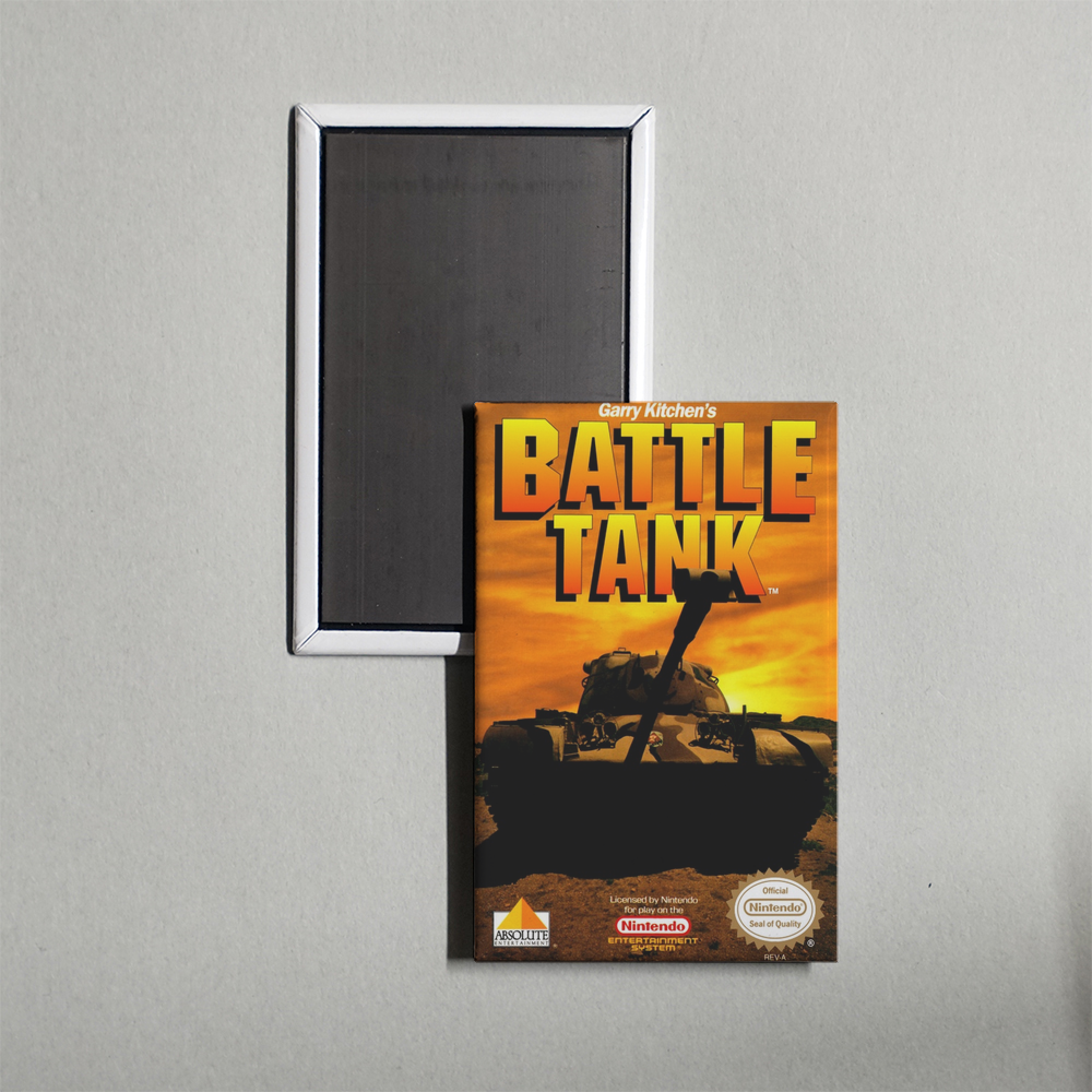Nintendo NES Garry Kitchen's Battletank Mini Video Game Fridge Magnet