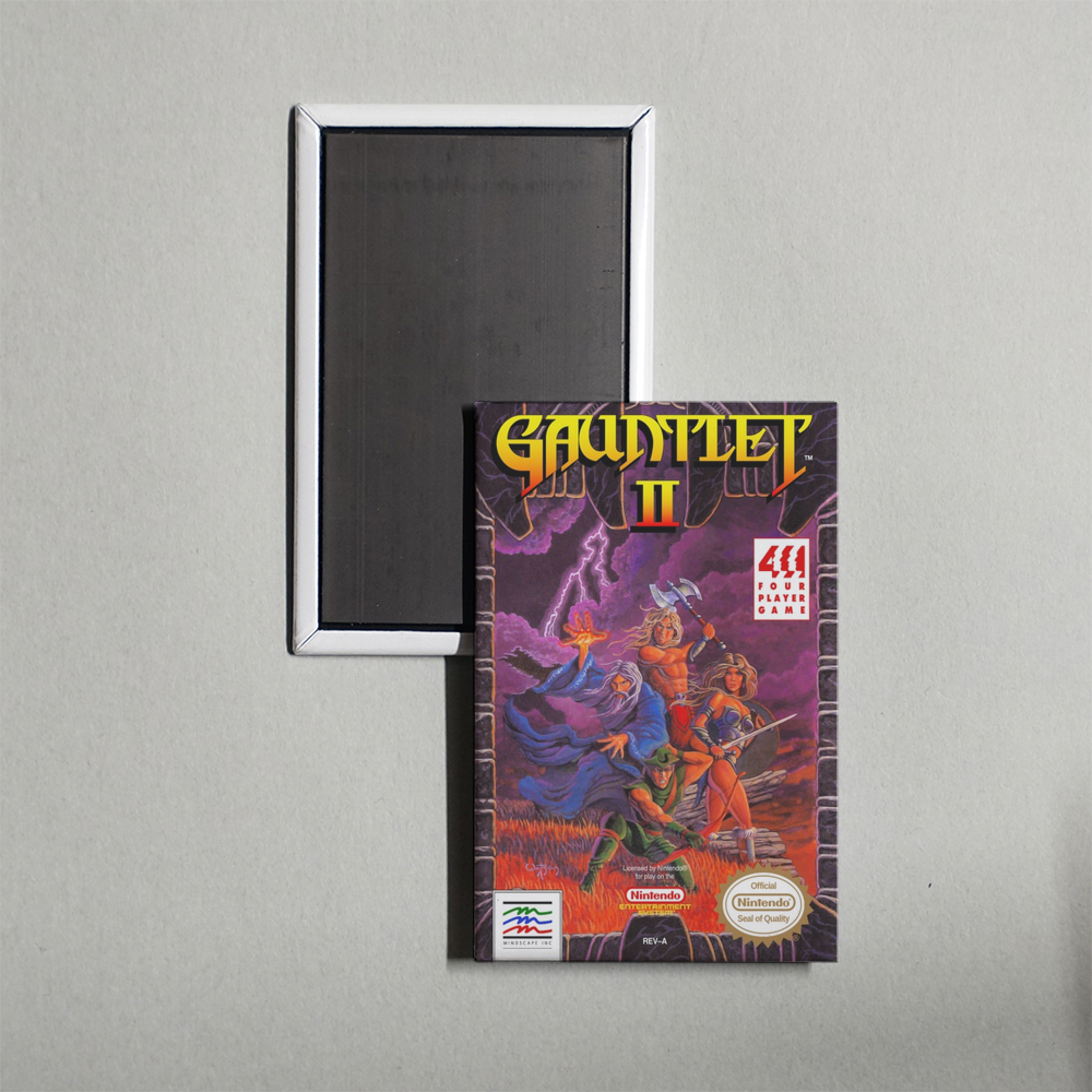 Nintendo NES Gauntlet II Mini Video Game Fridge Magnet