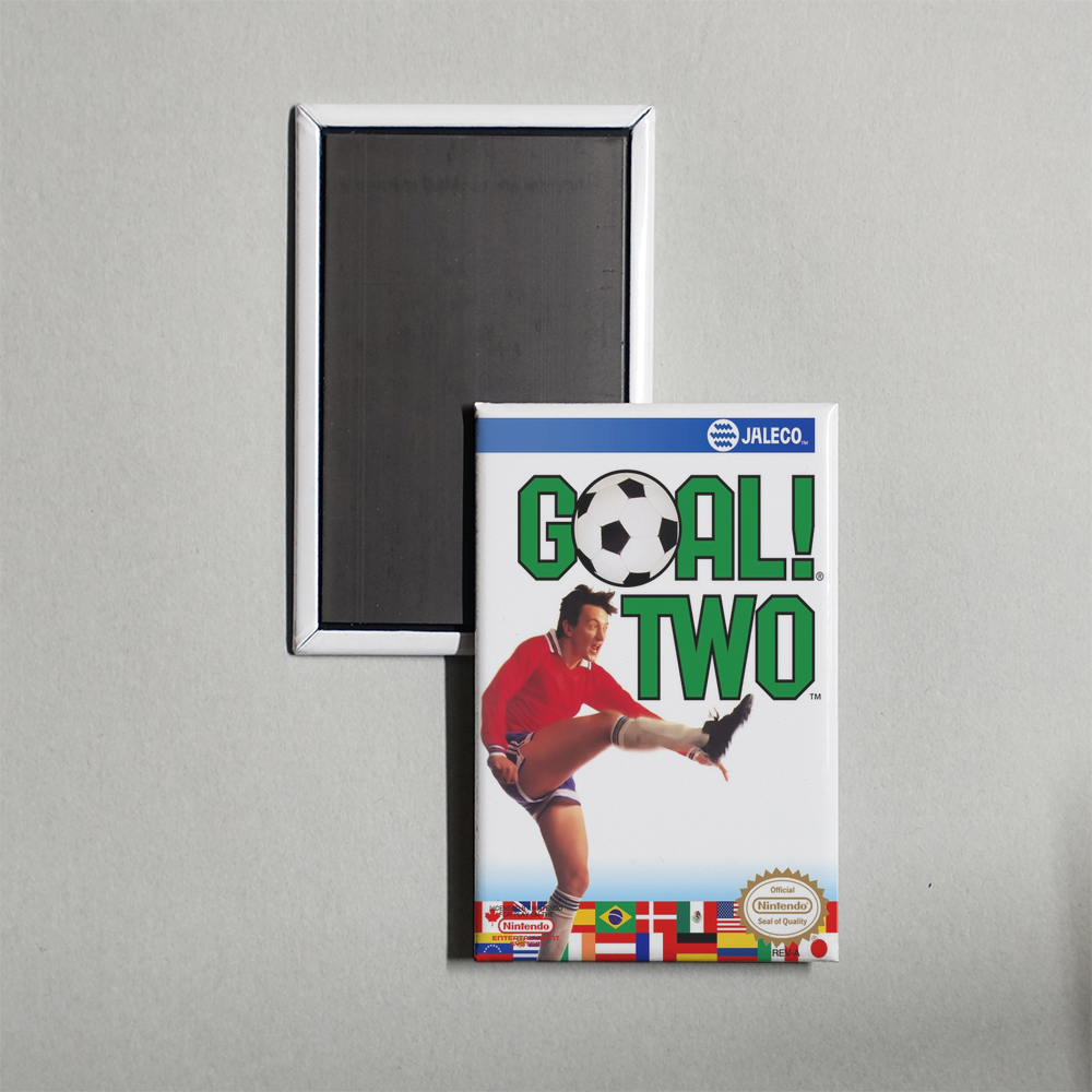 Nintendo NES Goal! Two Mini Video Game Fridge Magnet
