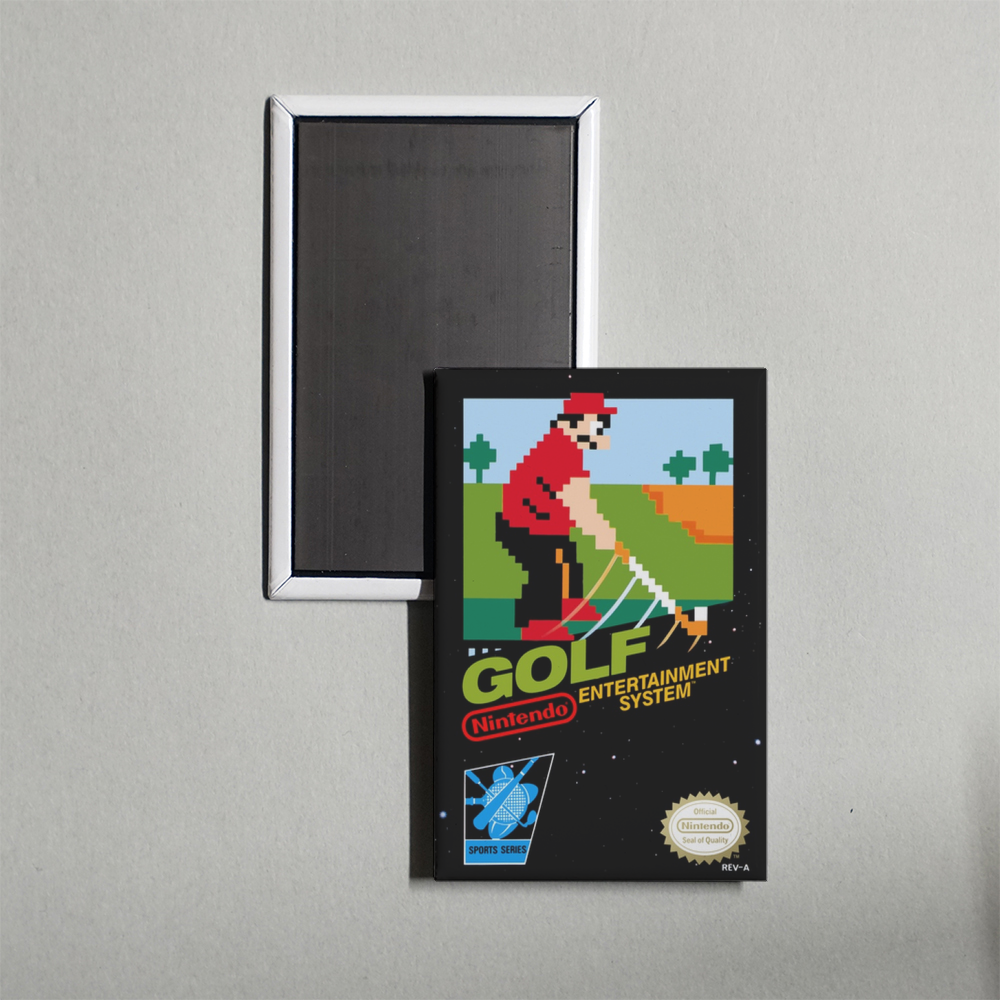 Nintendo NES Golf Mini Video Game Fridge Magnet