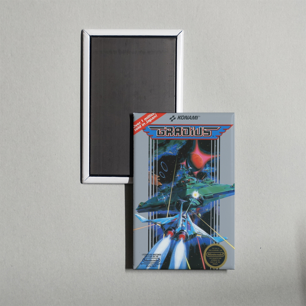 Nintendo NES Gradius Mini Video Game Fridge Magnet