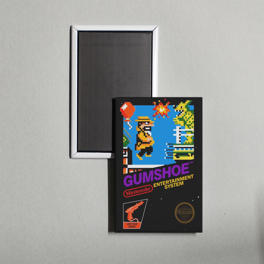 Nintendo NES Gumshoe Mini Video Game Fridge Magnet