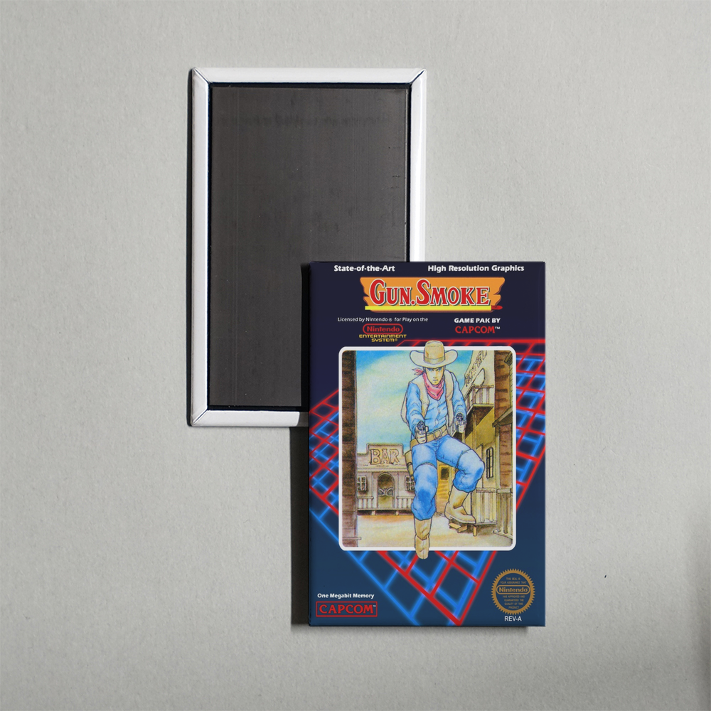 Nintendo NES Gun.Smoke Mini Video Game Fridge Magnet