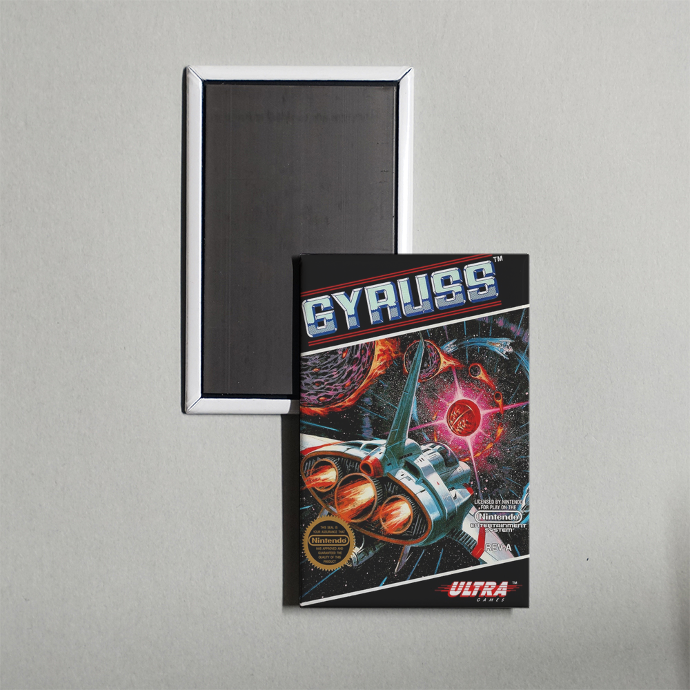 Nintendo NES Gyruss Mini Video Game Fridge Magnet