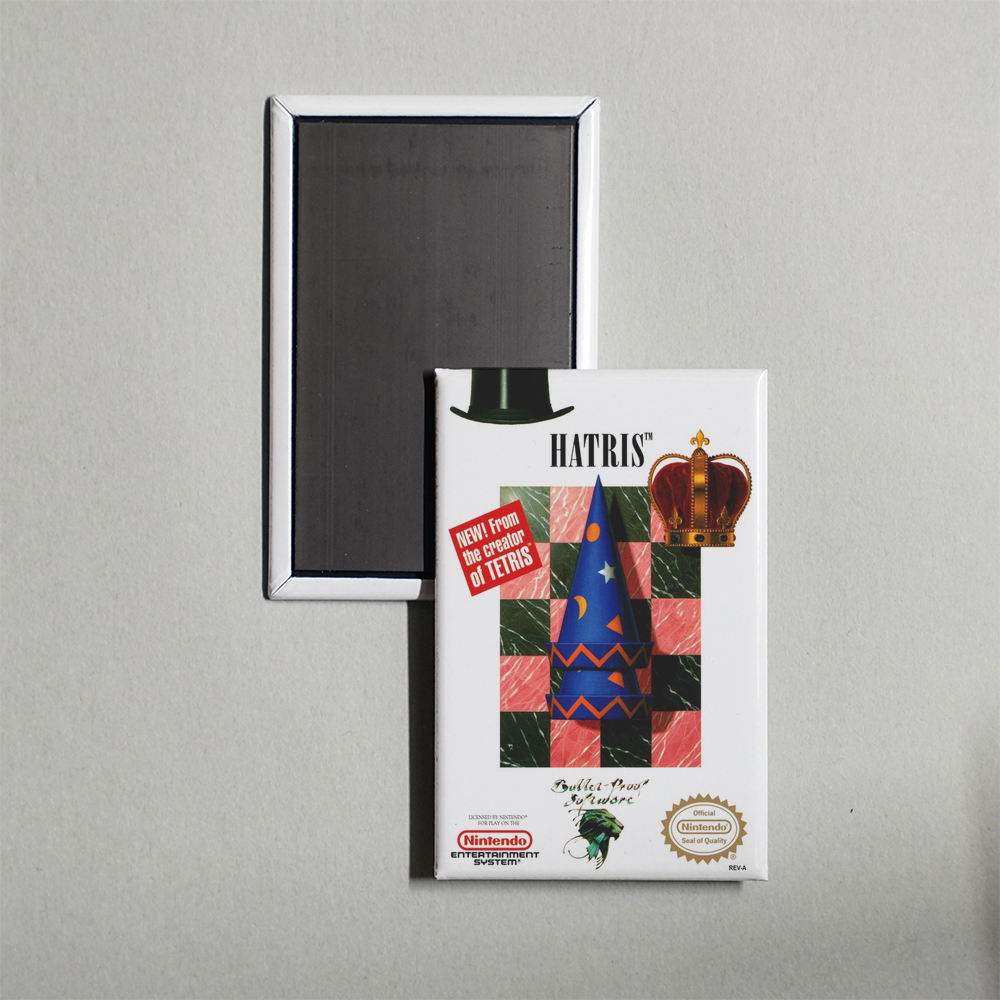 Nintendo NES Hatris Mini Video Game Fridge Magnet