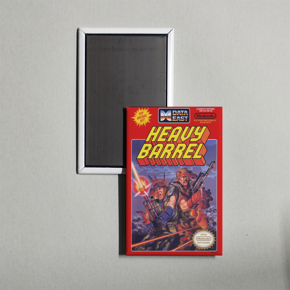 Nintendo NES Heavy Barrel Mini Video Game Fridge Magnet