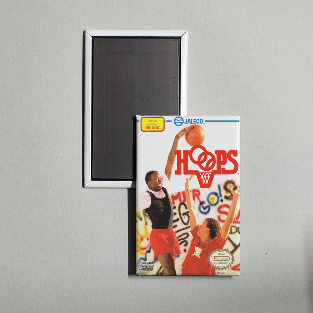 Nintendo NES Hoops Mini Video Game Fridge Magnet