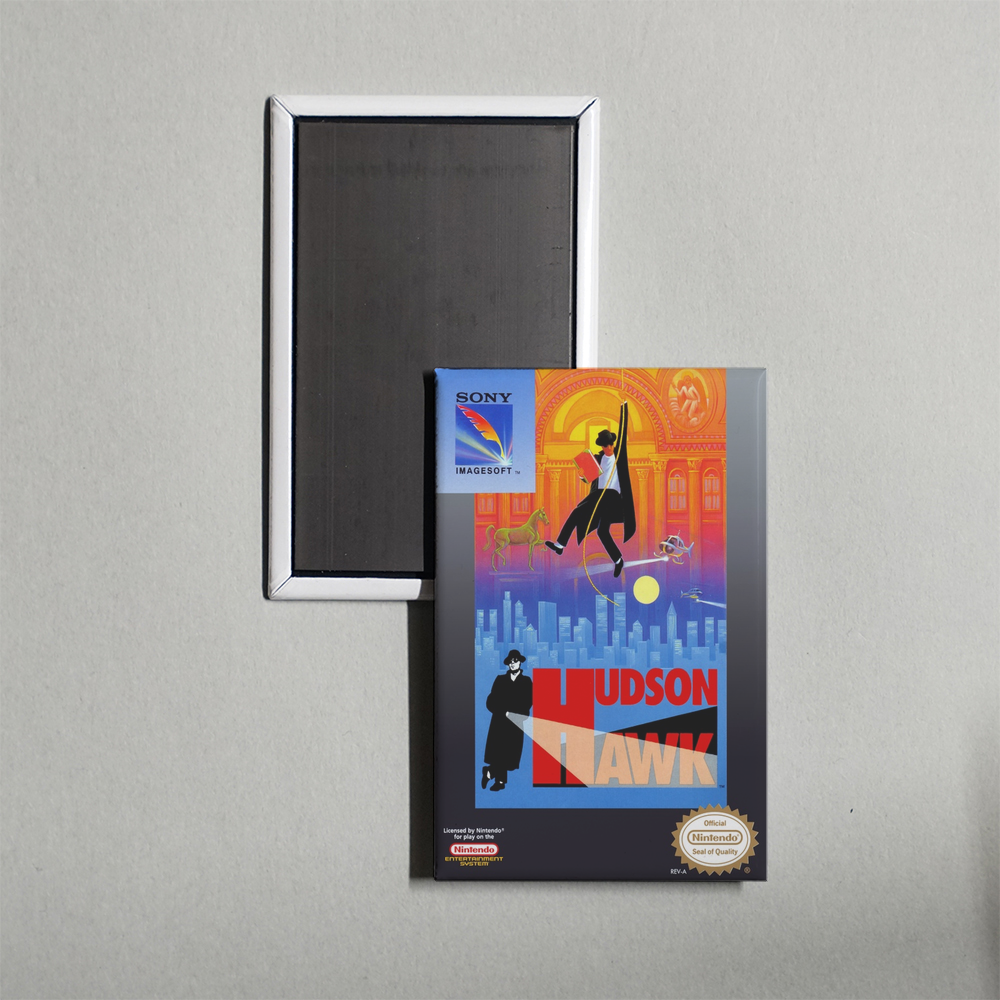 Nintendo NES Hudson Hawk Mini Video Game Fridge Magnet