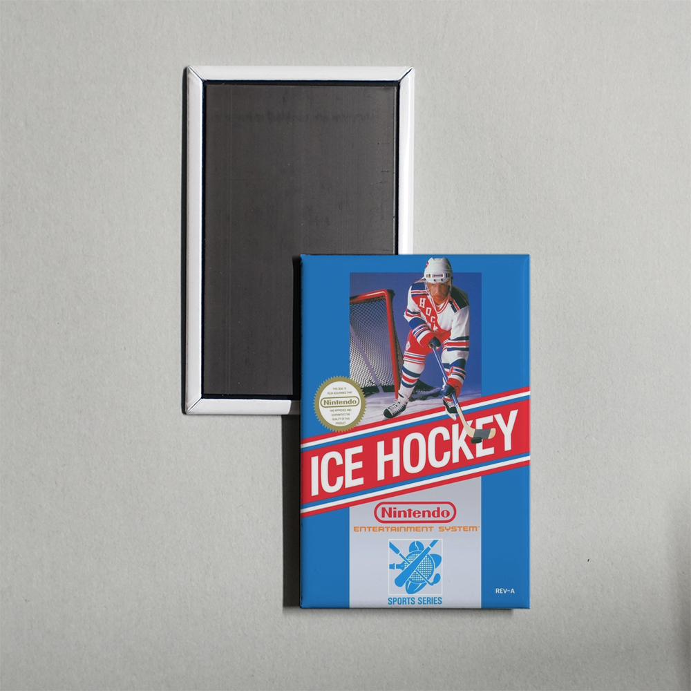 Nintendo NES Ice Hockey Mini Video Game Fridge Magnet