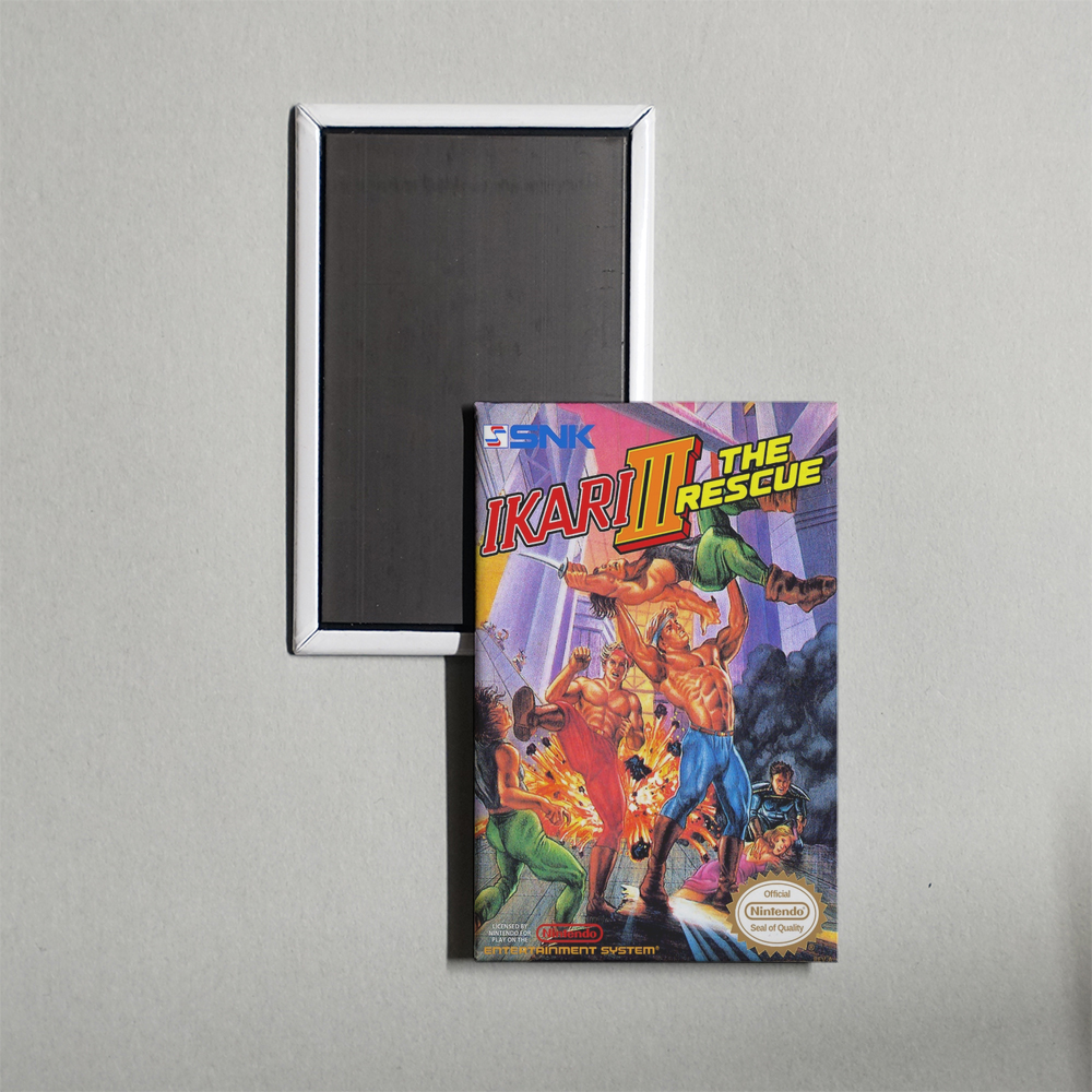 Nintendo NES Ikari III - The Rescue Mini Video Game Fridge Magnet