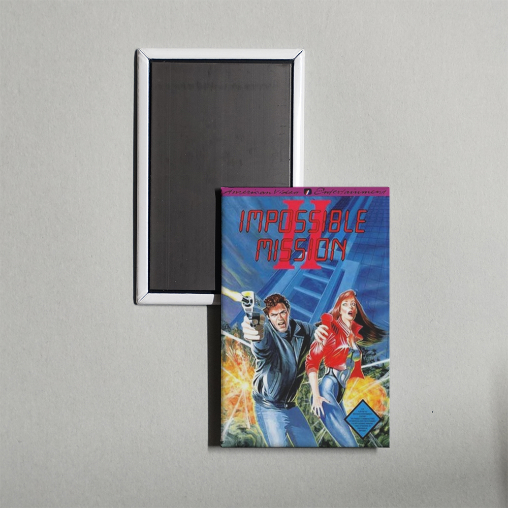 Nintendo NES Impossible Mission II Mini Video Game Fridge Magnet