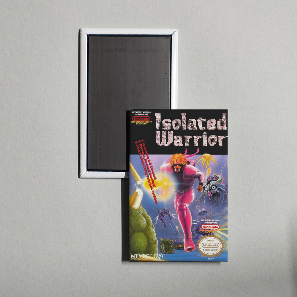 Nintendo NES Isolated Warrior Mini Video Game Fridge Magnet