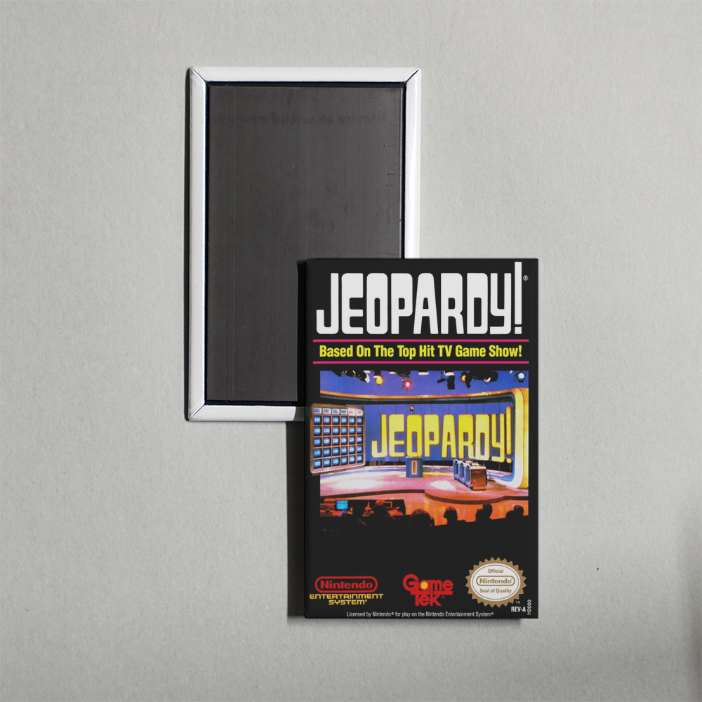 Nintendo NES Jeopardy! Mini Video Game Fridge Magnet